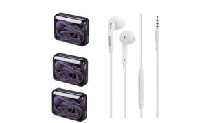 Samsung Galaxy Headset Earphone Earbuds with Remote Mic in Jewel Box (3-Pack)