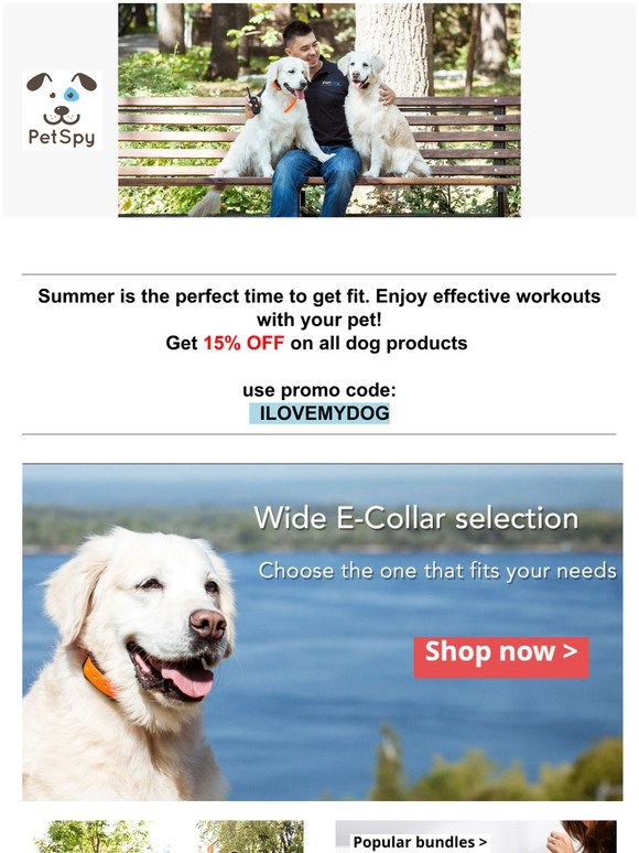 SPECIAL OFFER  15% OFF on all dog products