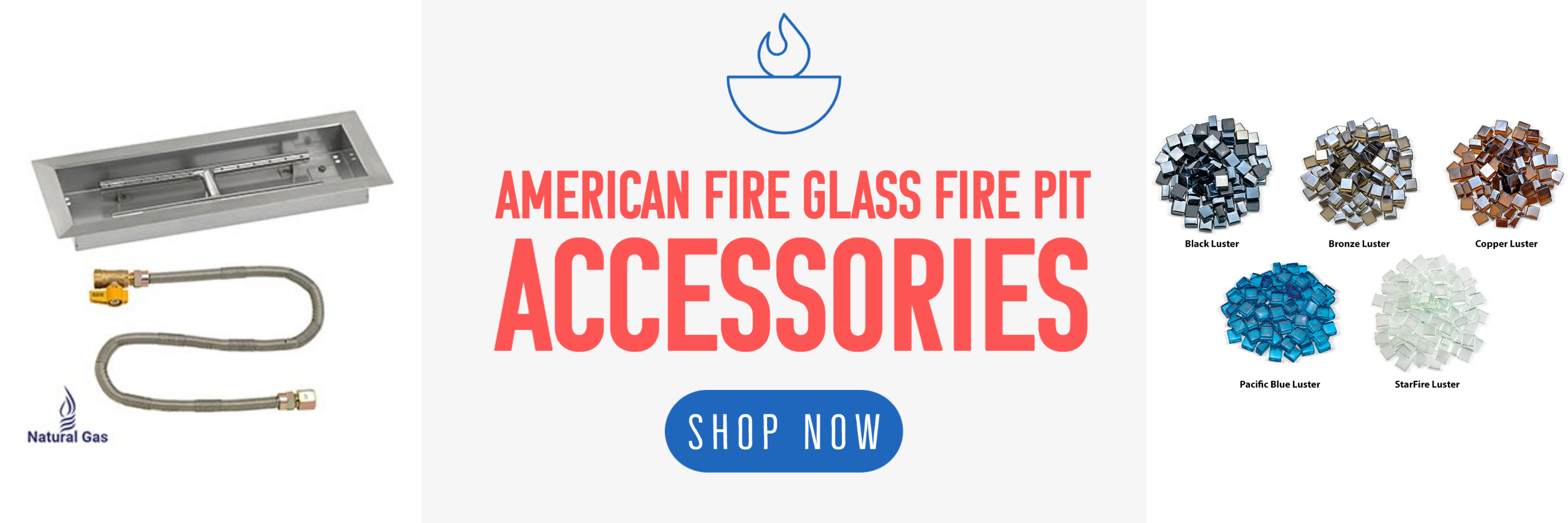 Save 10% on American Fire Glass Fire Pit Burner & Accessories