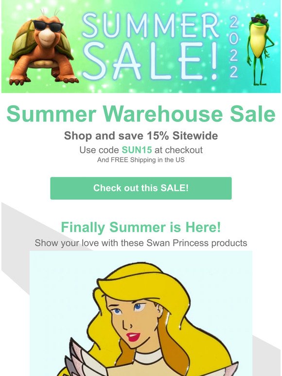 Swan Princess Summer Warehouse Sale