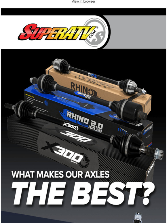 Super ATV: What Makes Rhino Axles the Best? | Milled