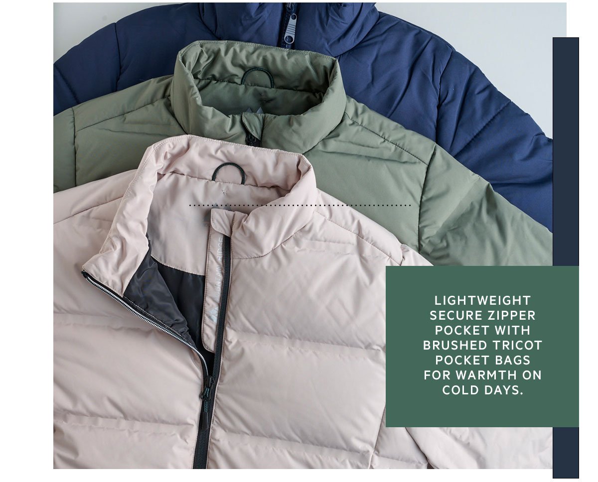 Light weight jackets
