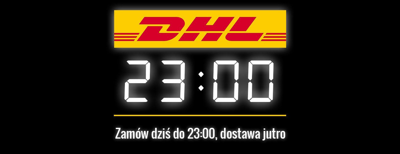 Zamów do 23:00, wybierz dostawę kurierem DHL i odbierz paczkę już jutro!