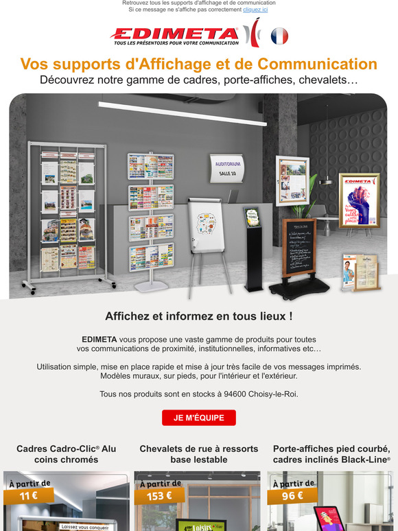 Tous vos supports d'affichage et de communication