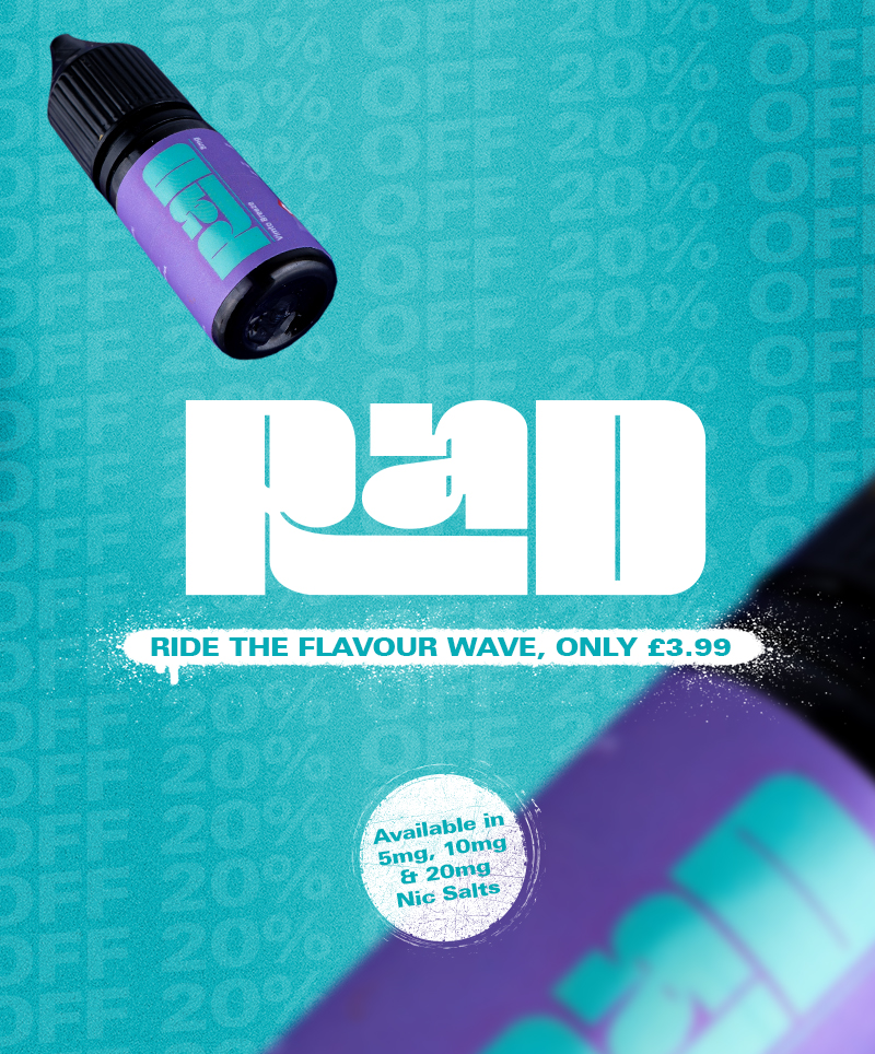 Ride the Flavour Wave of RAD Nic Salts E-Liquid