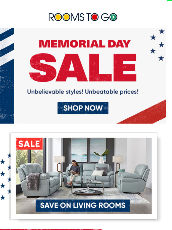 Rooms To Go Memorial Day savings are in full swing Milled
