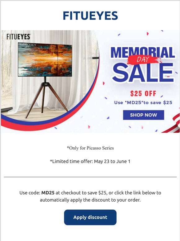 Memorial Day Sale! Save $25 now!