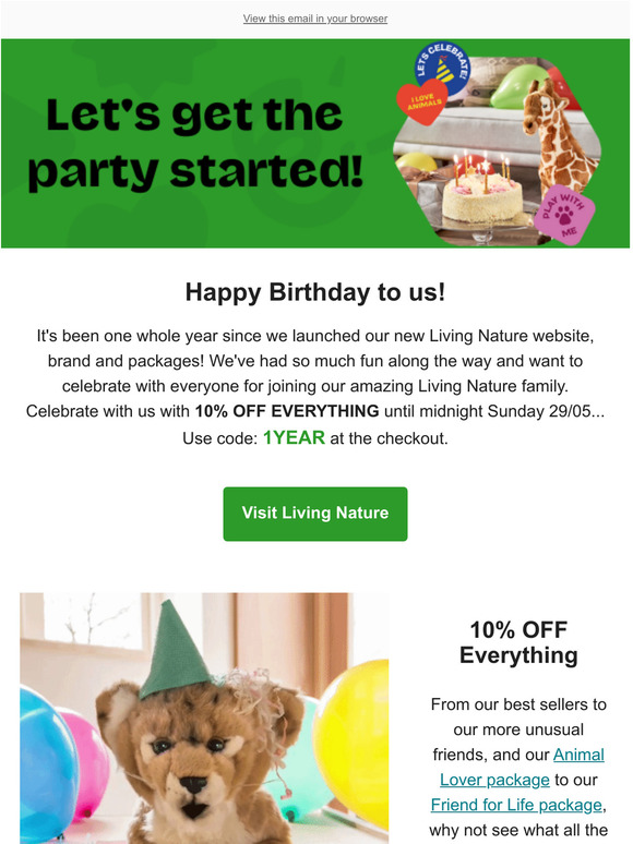 Celebrate our birthday with 10% OFF everything!