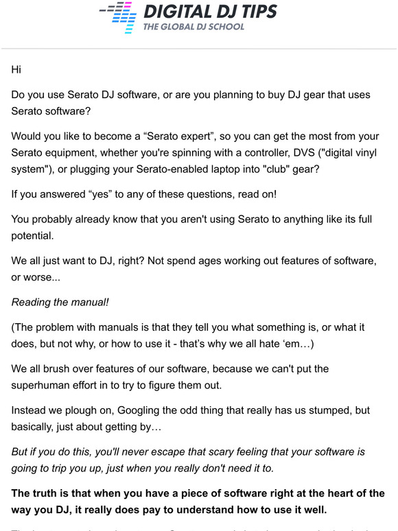 Calling all Serato users (or soon-to-be users)