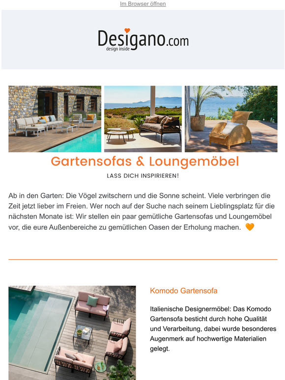 Gartensofas und Loungembel