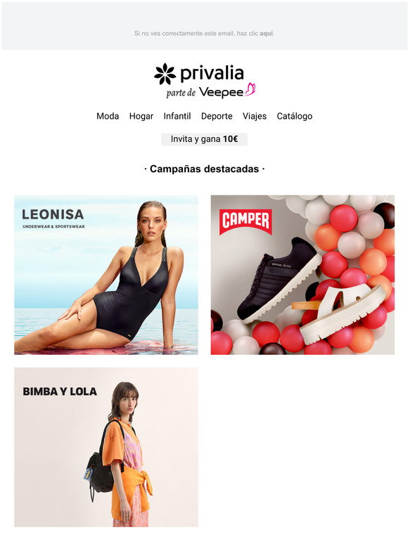 Privalia España: Leonisa, Camper, BIMBA Y LOLA, Boboli Re-cycle, Levi's  kids y ms hoy en Privalia | Milled