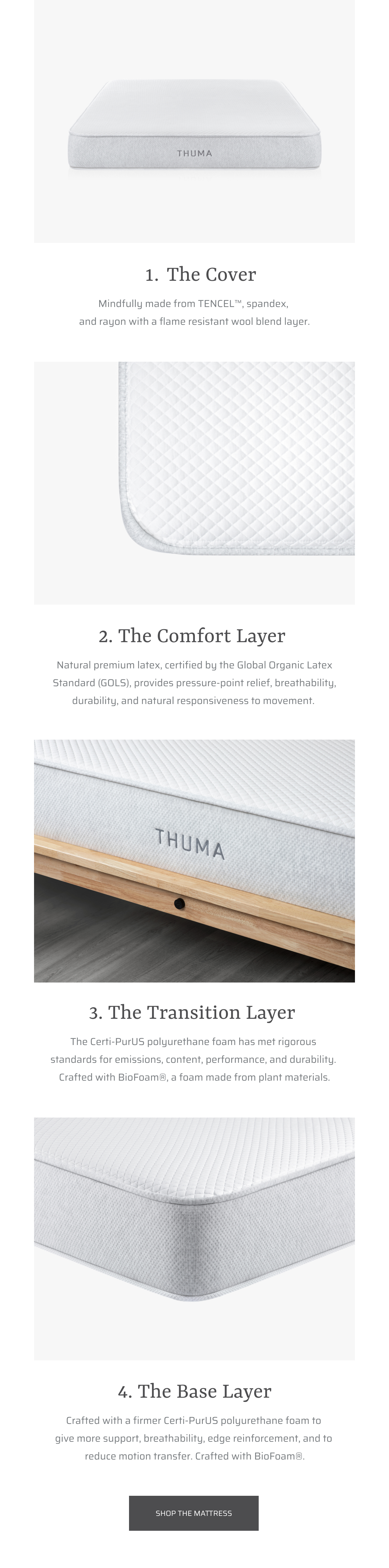 Thuma Get to know The Mattress. Milled