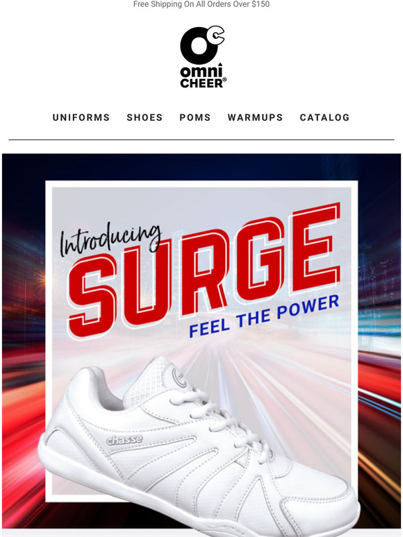 Omni Cheer New Surge Cheer Shoe! Feel the Power Milled