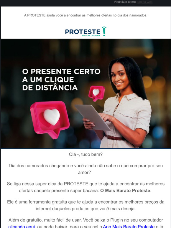 Ainda no sabe o que dar de presente no Dia dos Namorados? Ns te ajudamos!