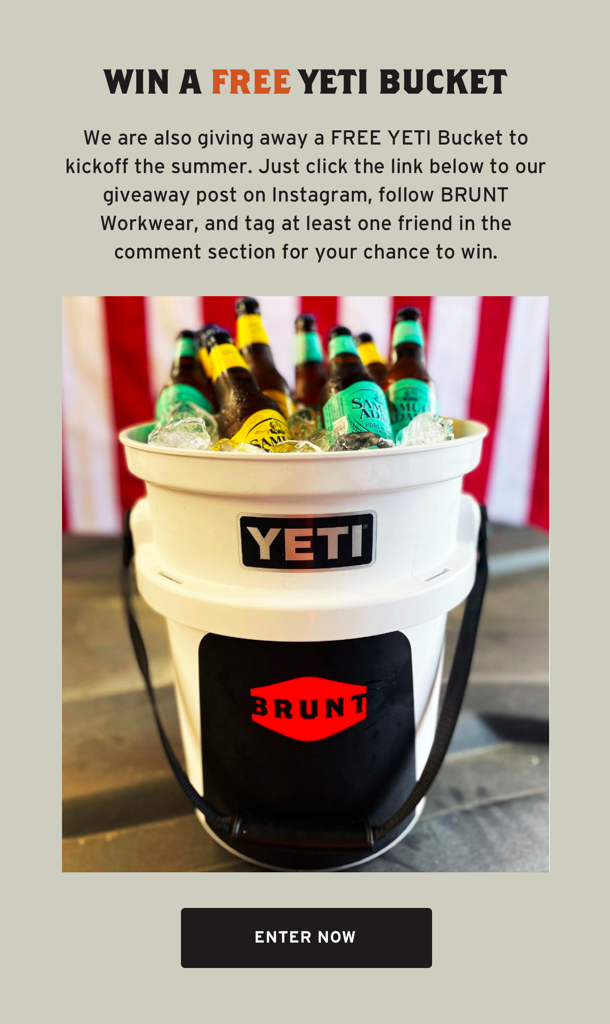 win a free yeti bucket