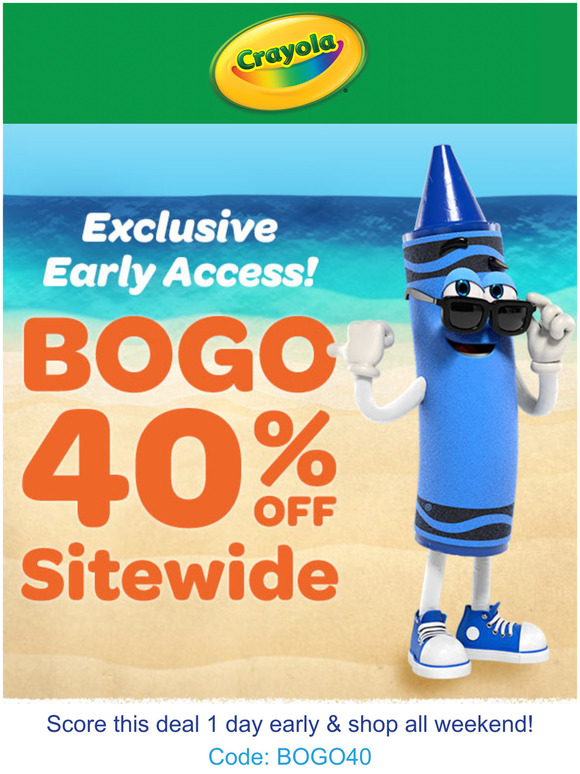 Crayola: Exclusive! Early Access! Sale! | Milled