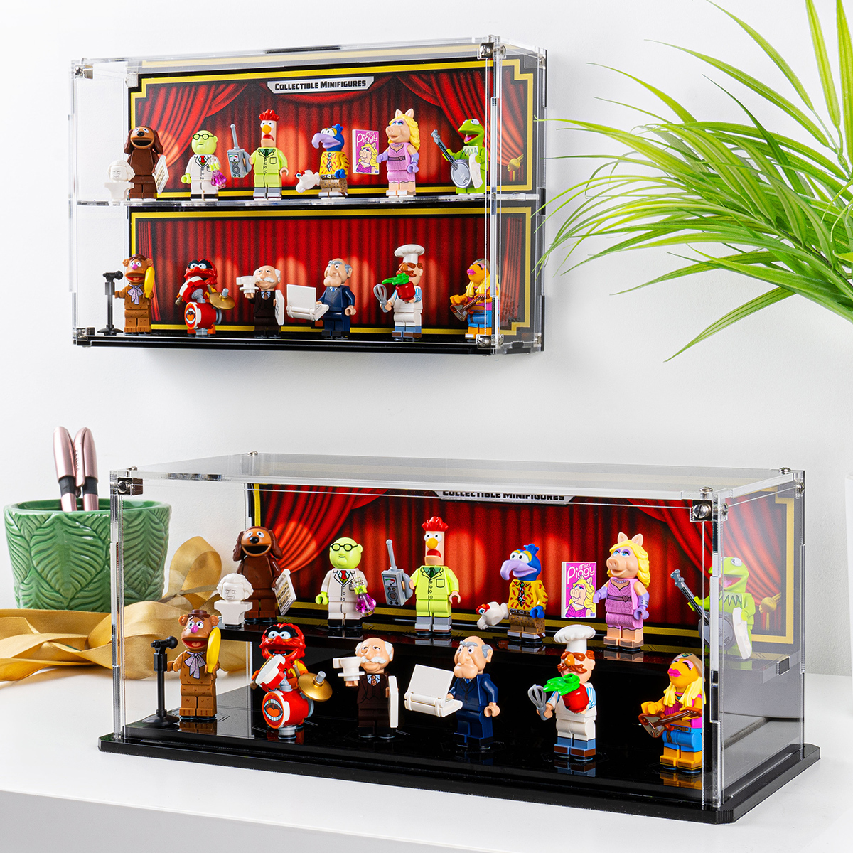 Wicked Brick Muppets & Horizon Forbidden West display cases! Milled