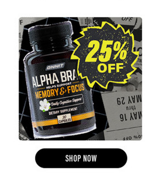 25% off Supplements for @ Prime BIG DEAL DAYS 🚨 48 hours only 👀  Best time to hop on the Alpha BRAIN train 🚂 Take 25% off these fan…