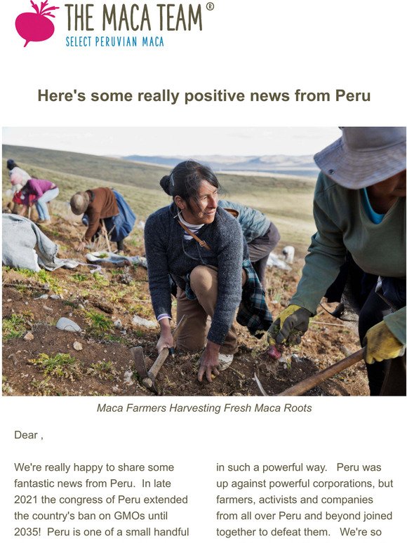 Peru Is Protecting Farmers Again!