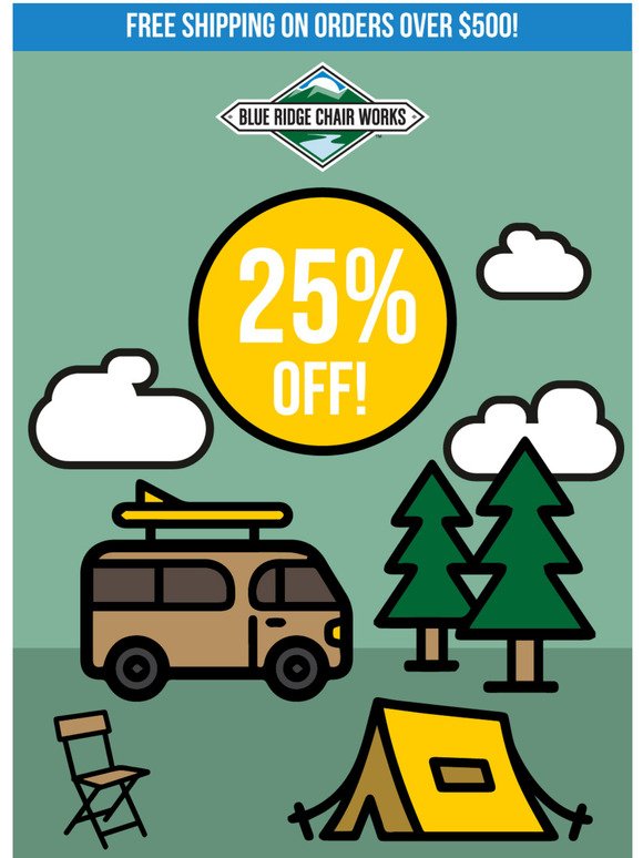 25% off for Memorial Day!
