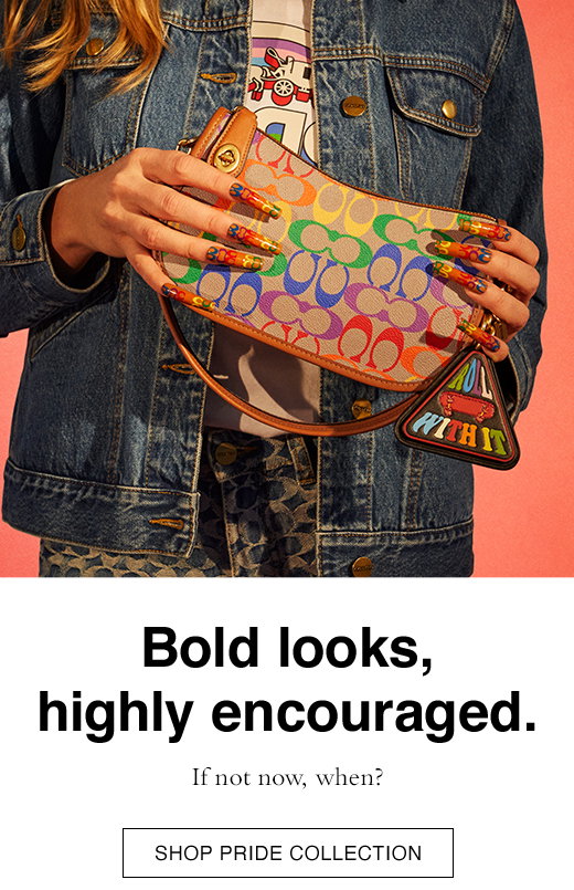 Bold looks, highly encouraged. If not now, when? SHOP PRIDE COLLECTION