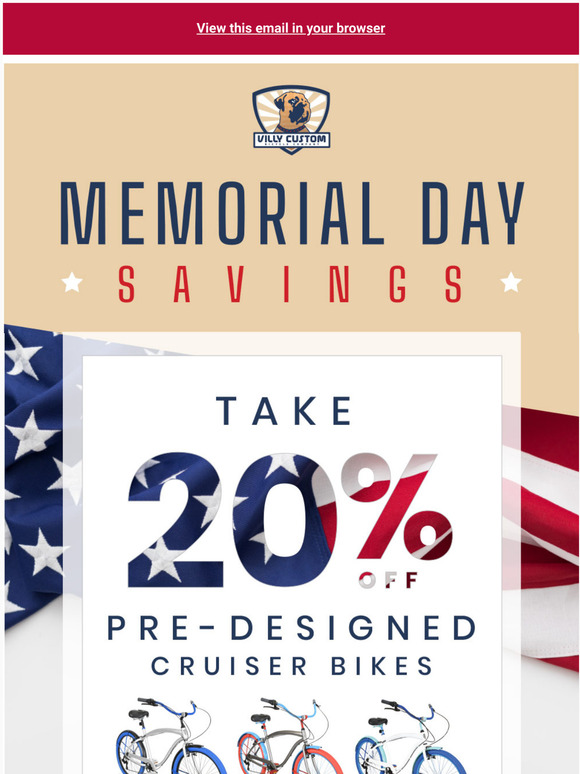 Our Memorial Day Weekend Special