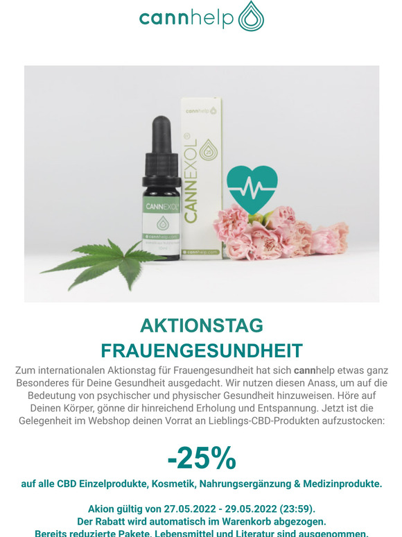 Aktionstag Frauengesundheit mit CANNEXOL