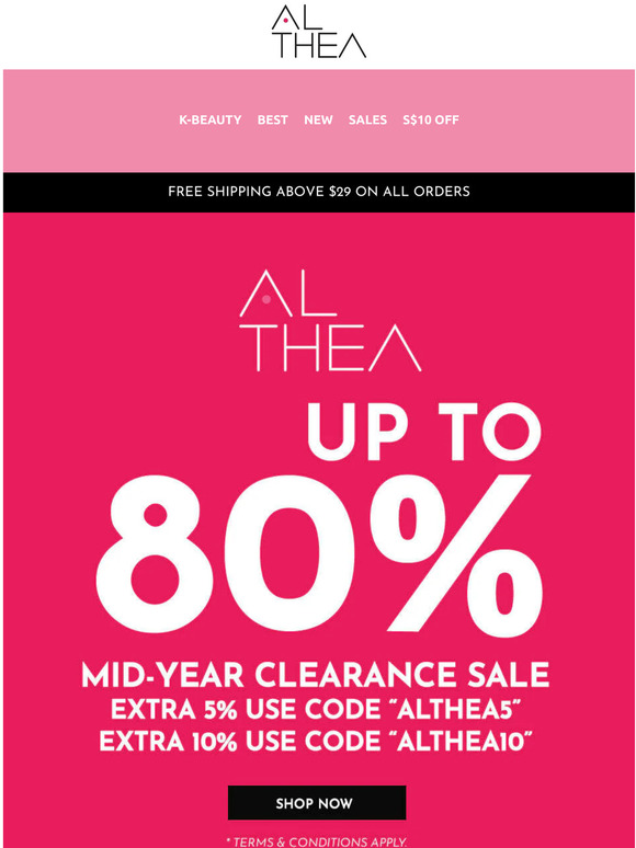 Our Clearance Sale has started
