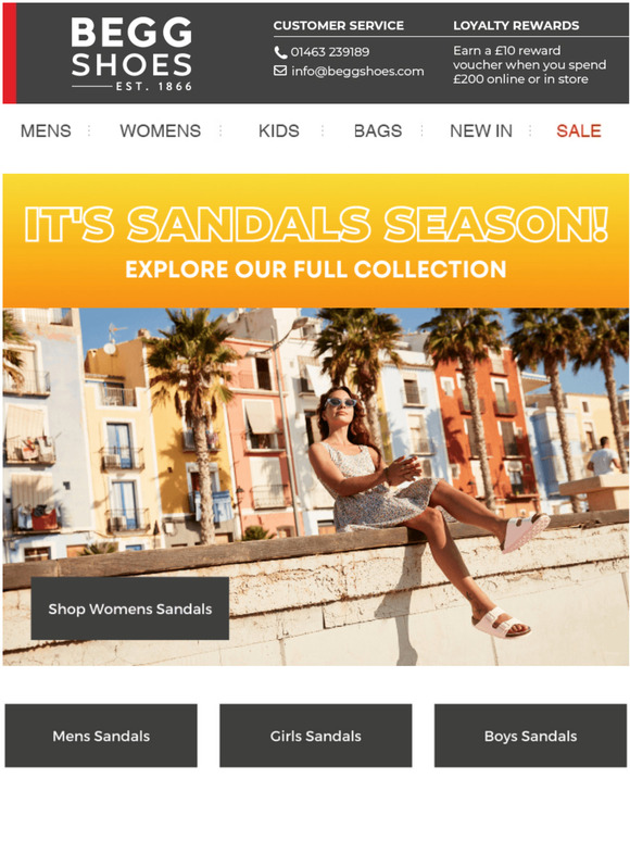 Our Full Sandals Collection - Now Available