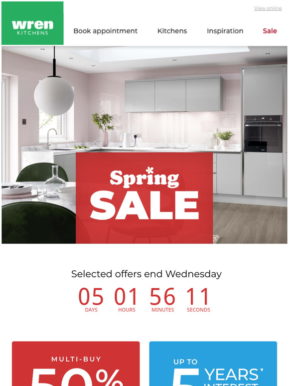 Spring Sale Offers End Wednesday