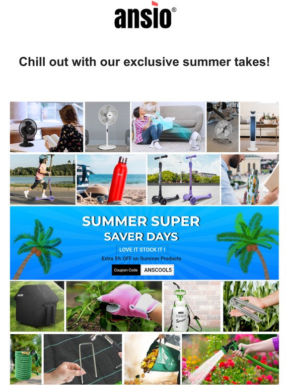 Chill out with our exclusive summer takes!