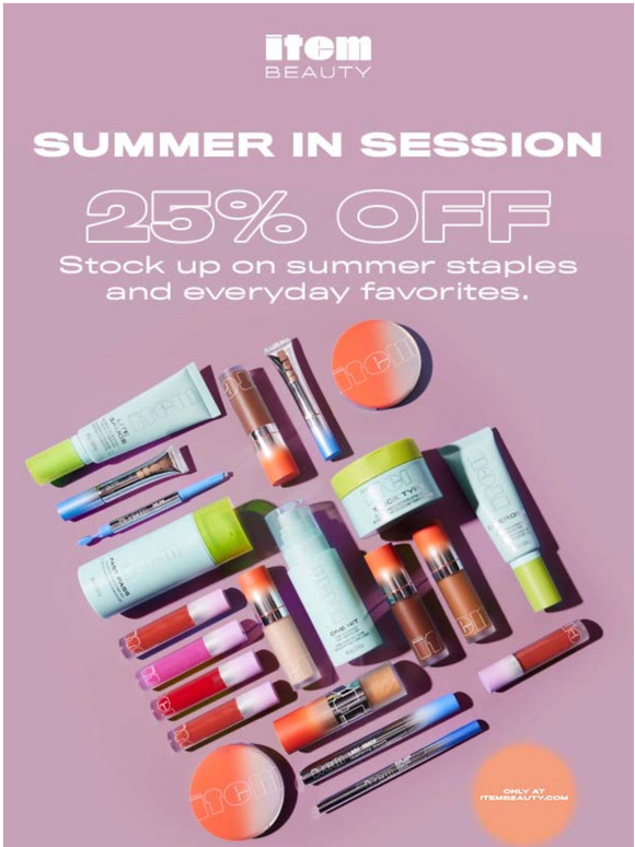 Stock up! ITEM Summer Sale