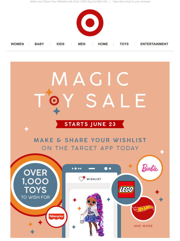 Target: Our Magic Toy Sale Is Coming Soon | Milled