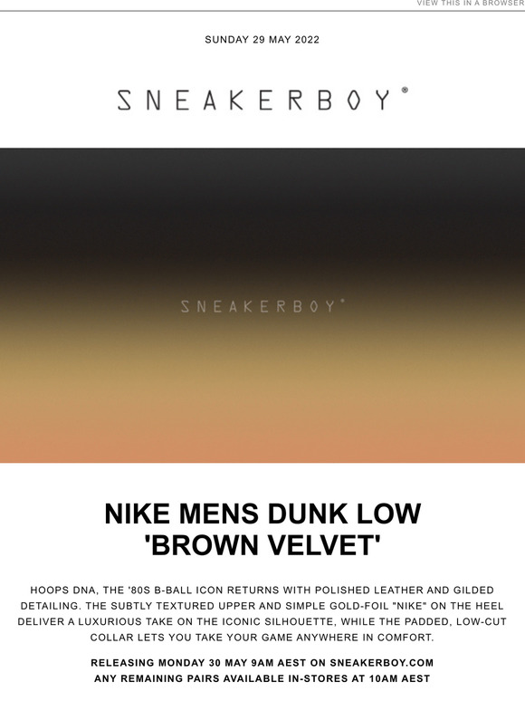 Nike MENS Dunk Low 'Velvet Brown'