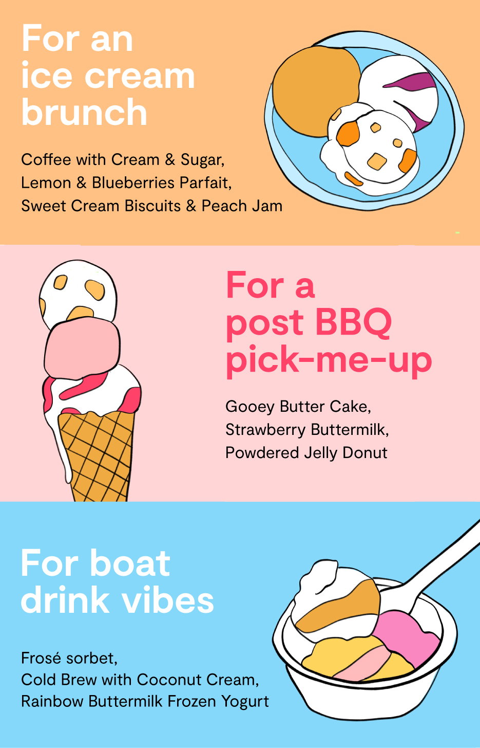 Jeni's Ice Creams 3 scoops for a 3day weekend! Milled
