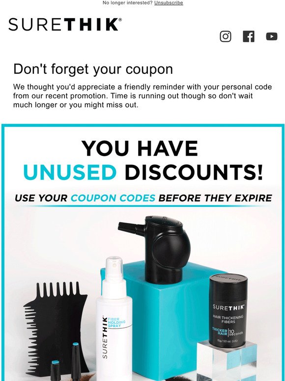 Expiring soon: Don't forget to use your coupon
