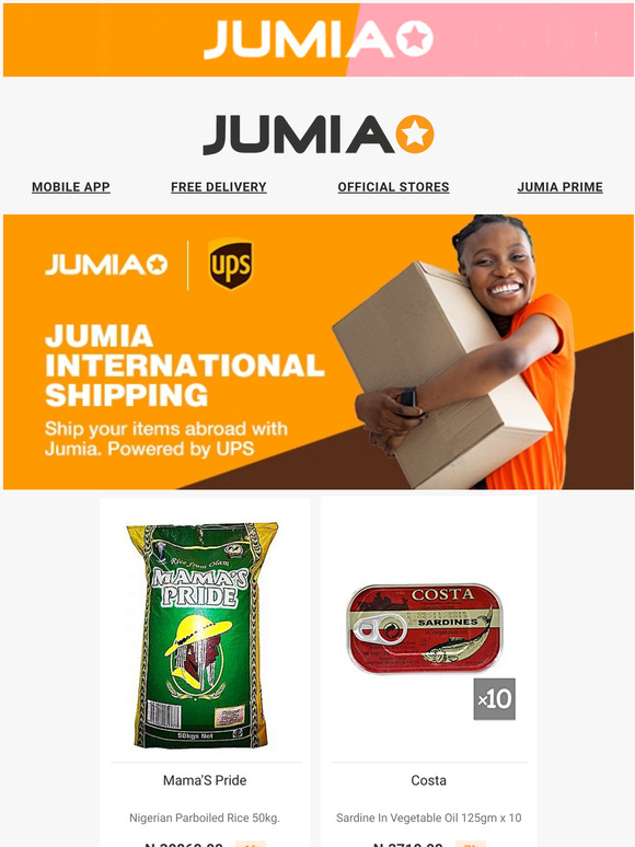 Jumia Nigeria 2: Ship your items abroad with Jumia | Powered by UPS ...