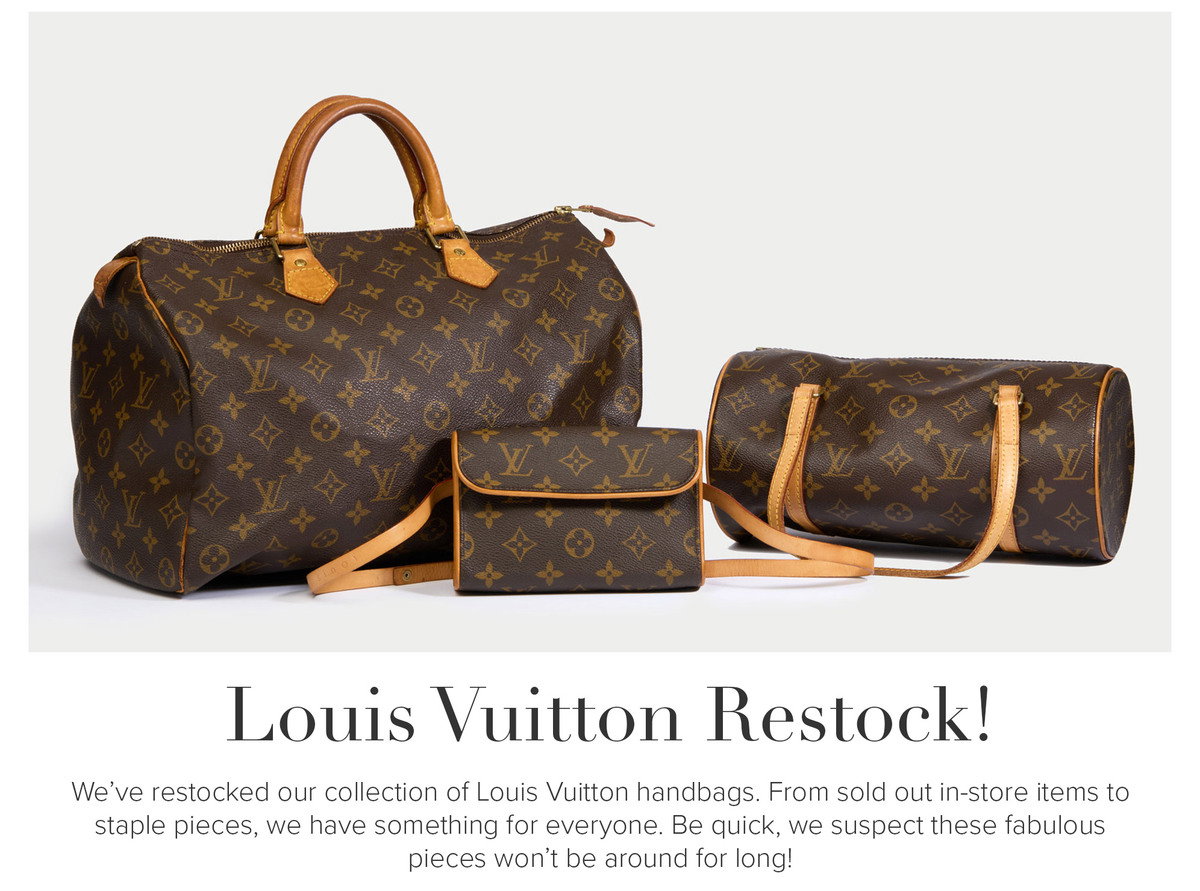 When Will Louis Vuitton Restock