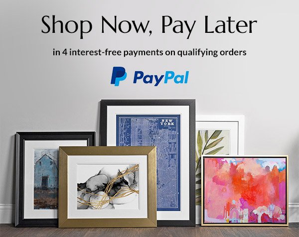 PayPal: Shop Now, Pay Later in 4 interest-free payments on qualifying orders.