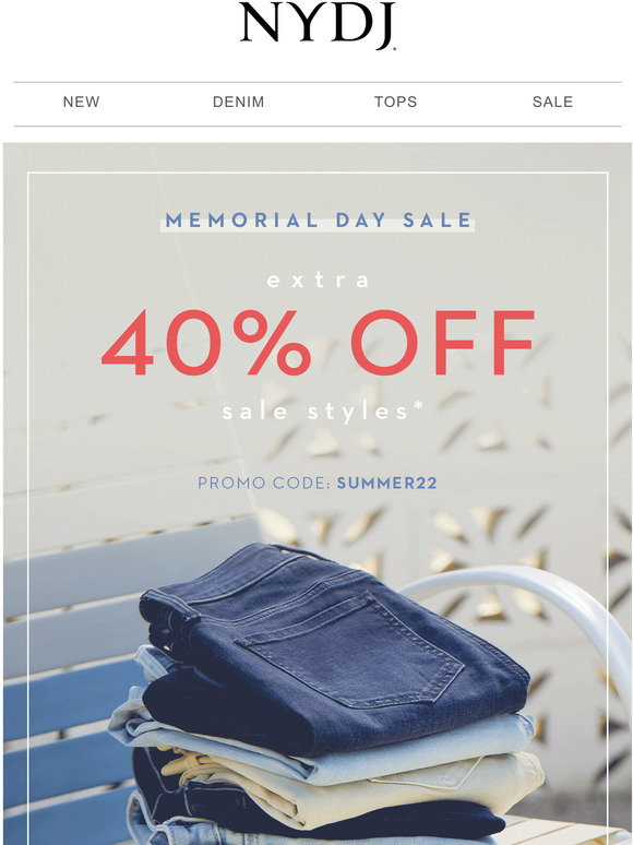 NYDJ: Summer Outfits on Sale! EXTRA 40 