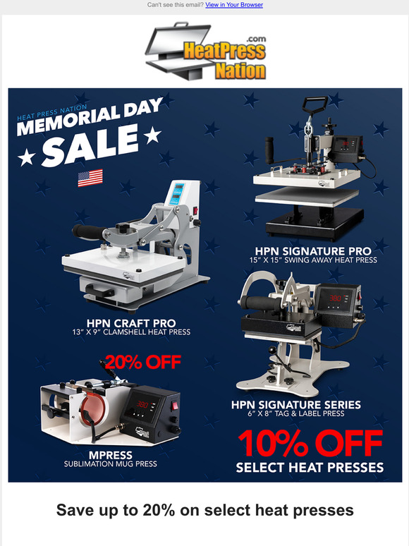 heat press nation Save On These Heat Presses During Memorial Day Milled
