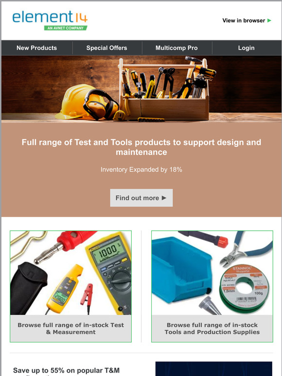 Full range of Test and Tools products to support design and maintenance