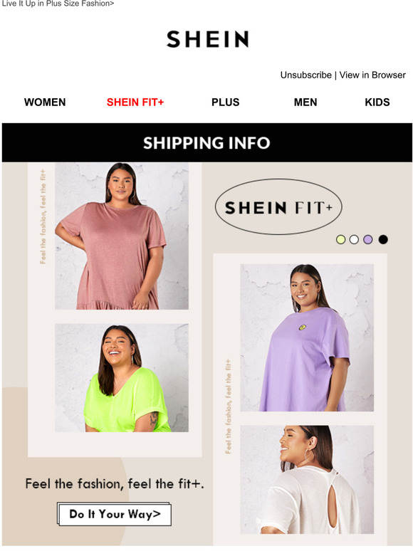 SHEIN SHEIN FIT+ Beauty comes in all shapes and sizes. Milled