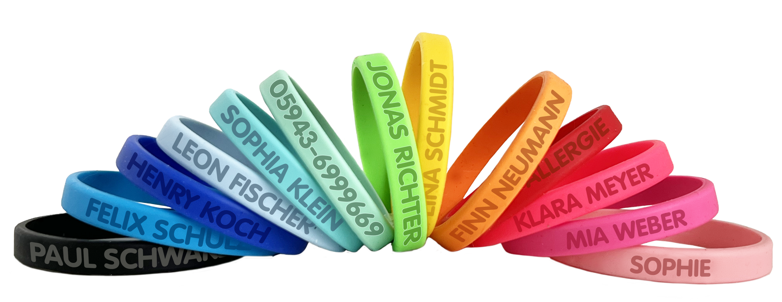 gutmarkiert NEU! Unser SOS Namensarmband ist jetzt auch als schmale Variante erhltlich! Milled