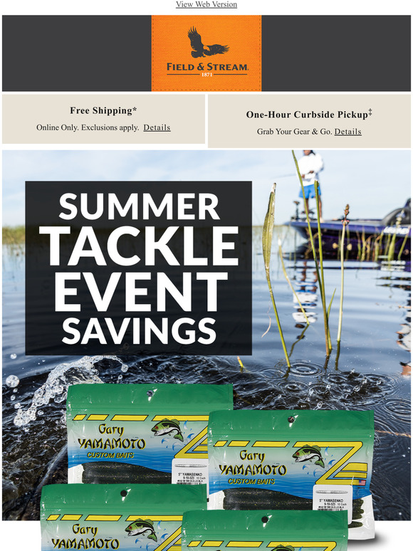  Your Summer Tackle Savings are here!