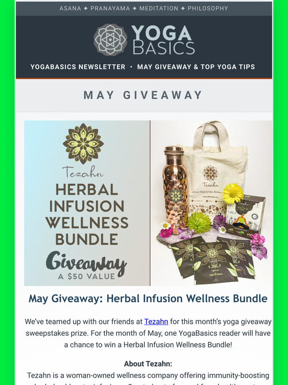 May Giveaway: Herbal Infusion Wellness Bundle