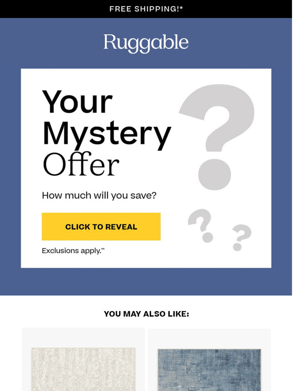 Ruggable Open for Your Mystery Offer Milled