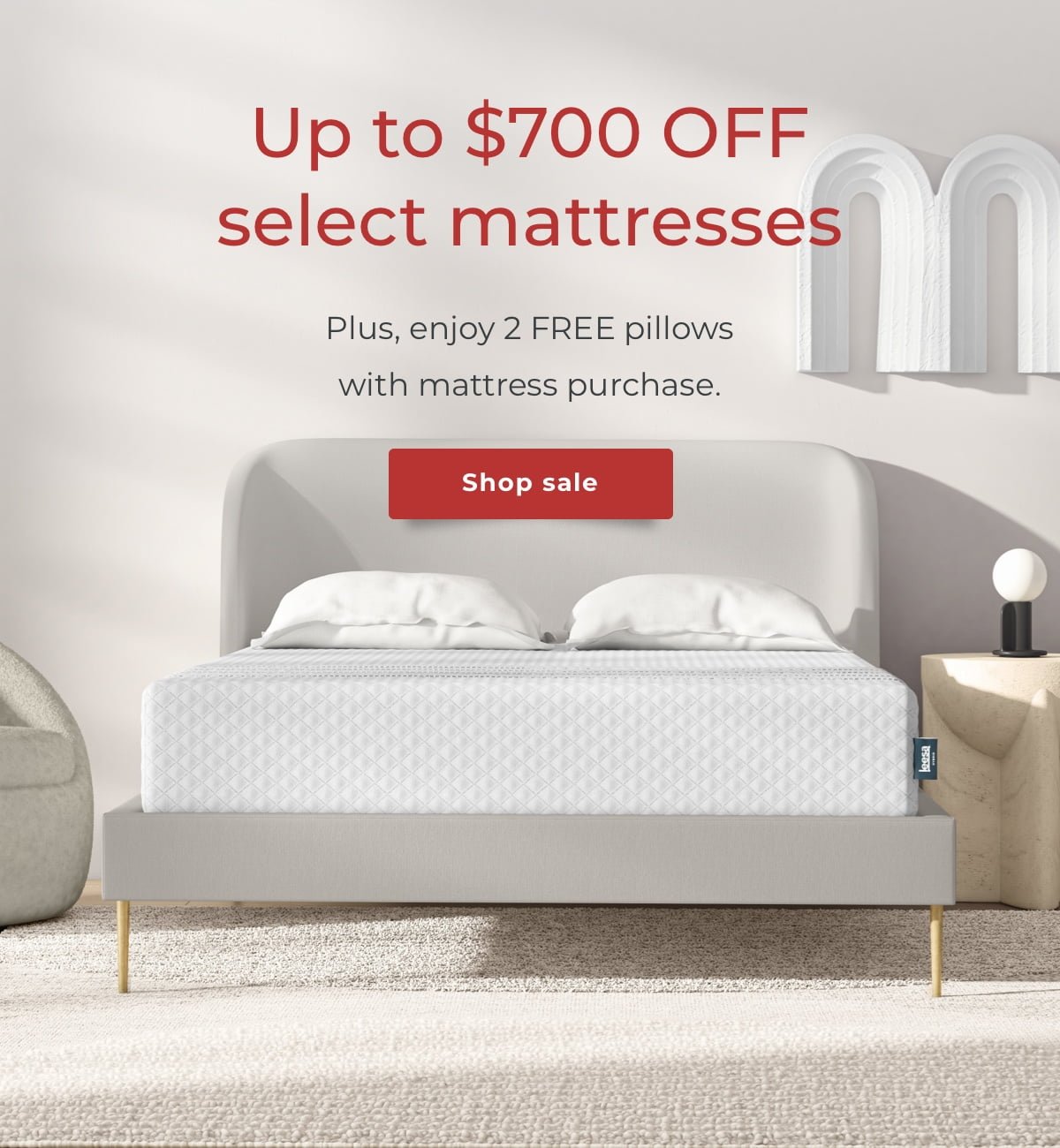 Up to $700 off select mattresses