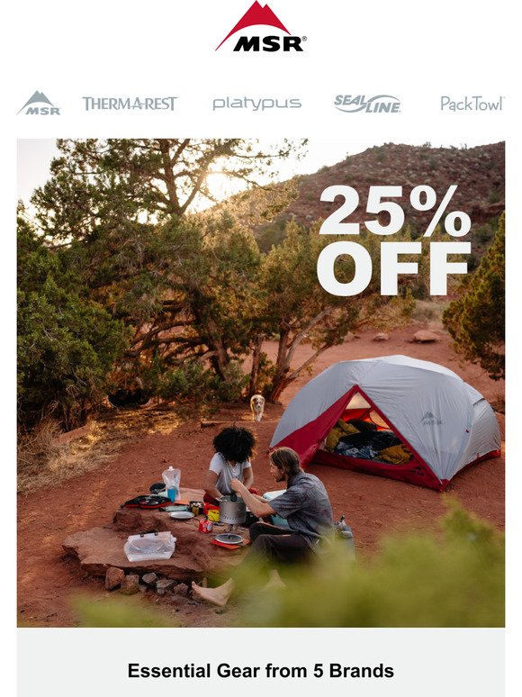 SALE ENDING SOON - Up to 25% off outdoor brands.