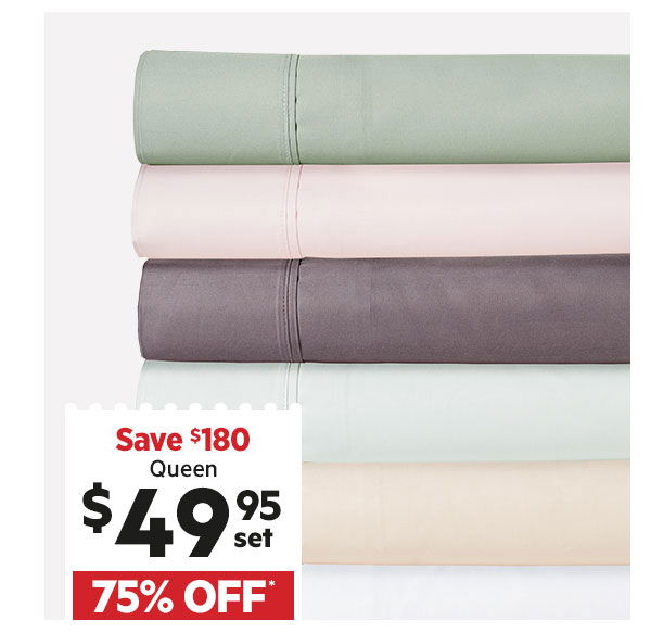 ACCESSORIZE 1000 Thread Count Cotton Rich Sheet Set